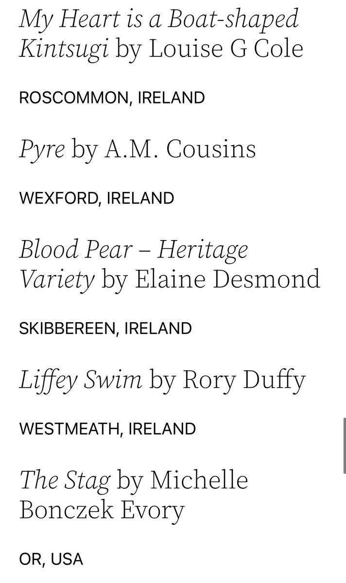 Delighted to have been Highly Commended in @MunLitCentre Gregory O’Donoghue competition. Congrats to winners and thanks to @maryodonnell03 for selecting my piece. Last 33 out of 1500 - I’ll take that.