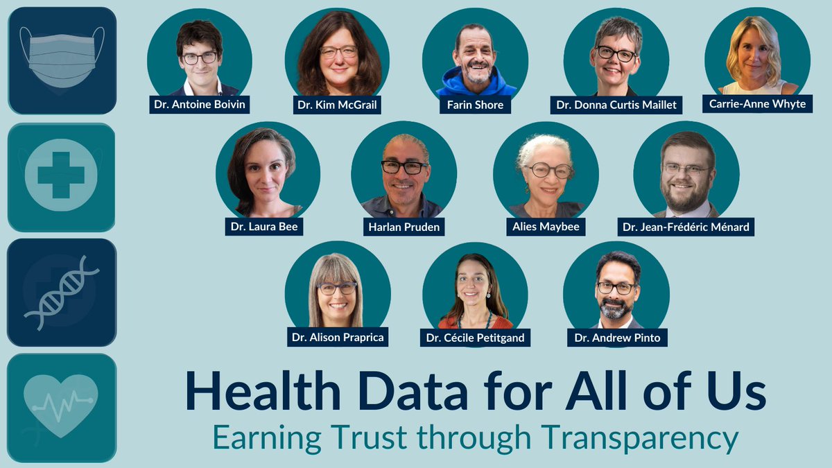 A stellar group of speakers will gather in Montreal for our public forum April 23 to talk about #HealthData, #HealthEquity, trust & privacy, incl. @AndrewDPinto @HarlanPruden @kimchspr @amaybee @paprica_alison @jfredmenard @maie_lynn & more! TIX 👉🏽bit.ly/HD4A2024_TW