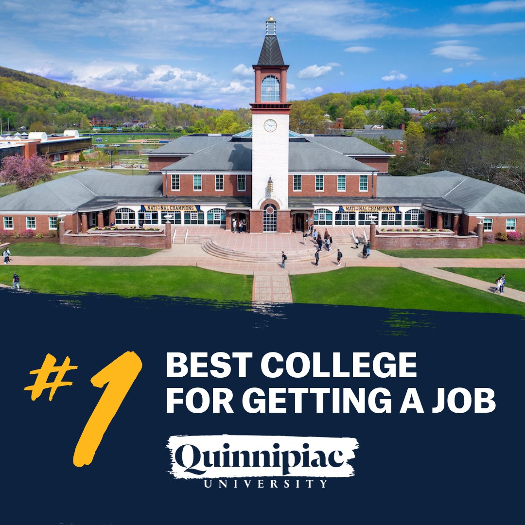 Zippia.com has named Quinnipiac the #1 university in the nation for successful career placement following graduation for the third consecutive year. 🌟

Learn more about where we stand at qu.edu/rankings