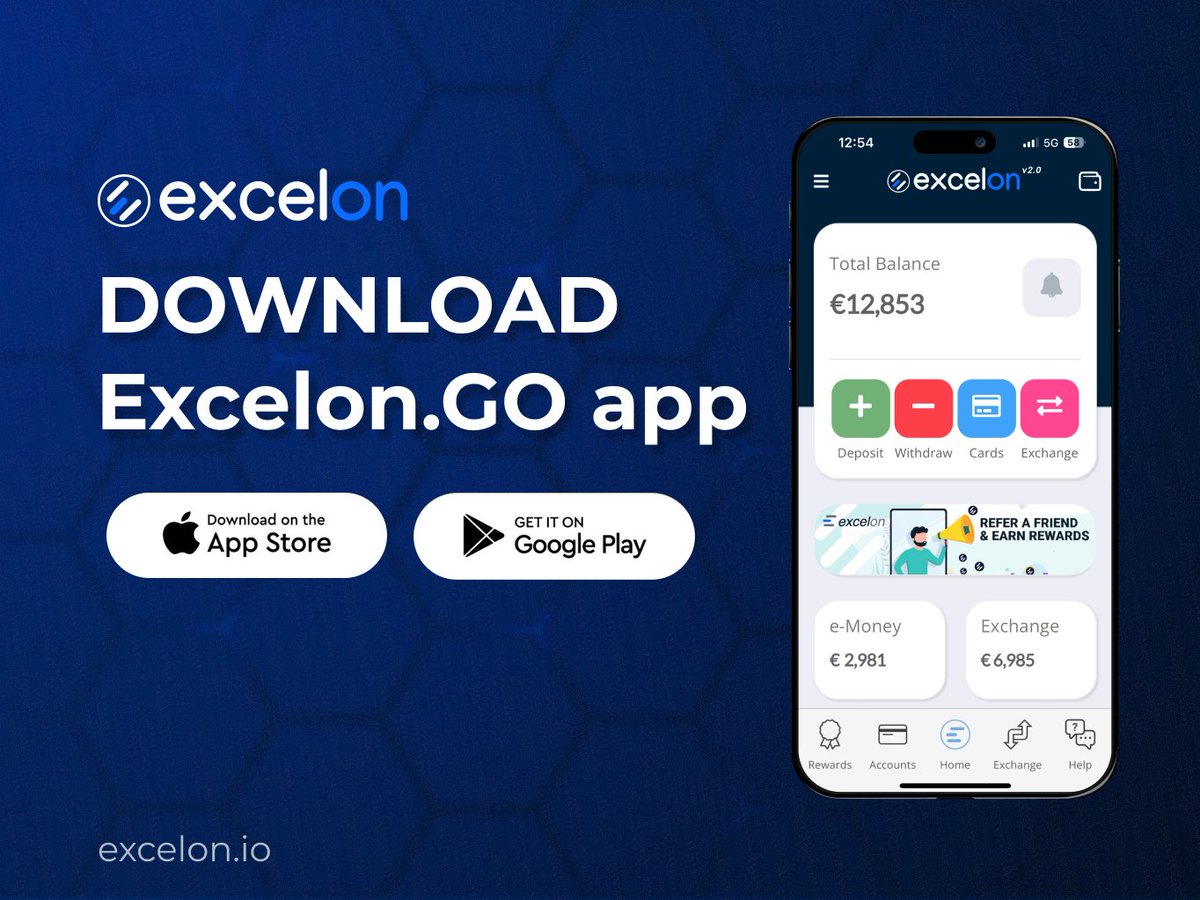 Excelonapp's tweet image. Excelon’s Mobile App:📲
Manage your finances on the go, anytime, anywhere.