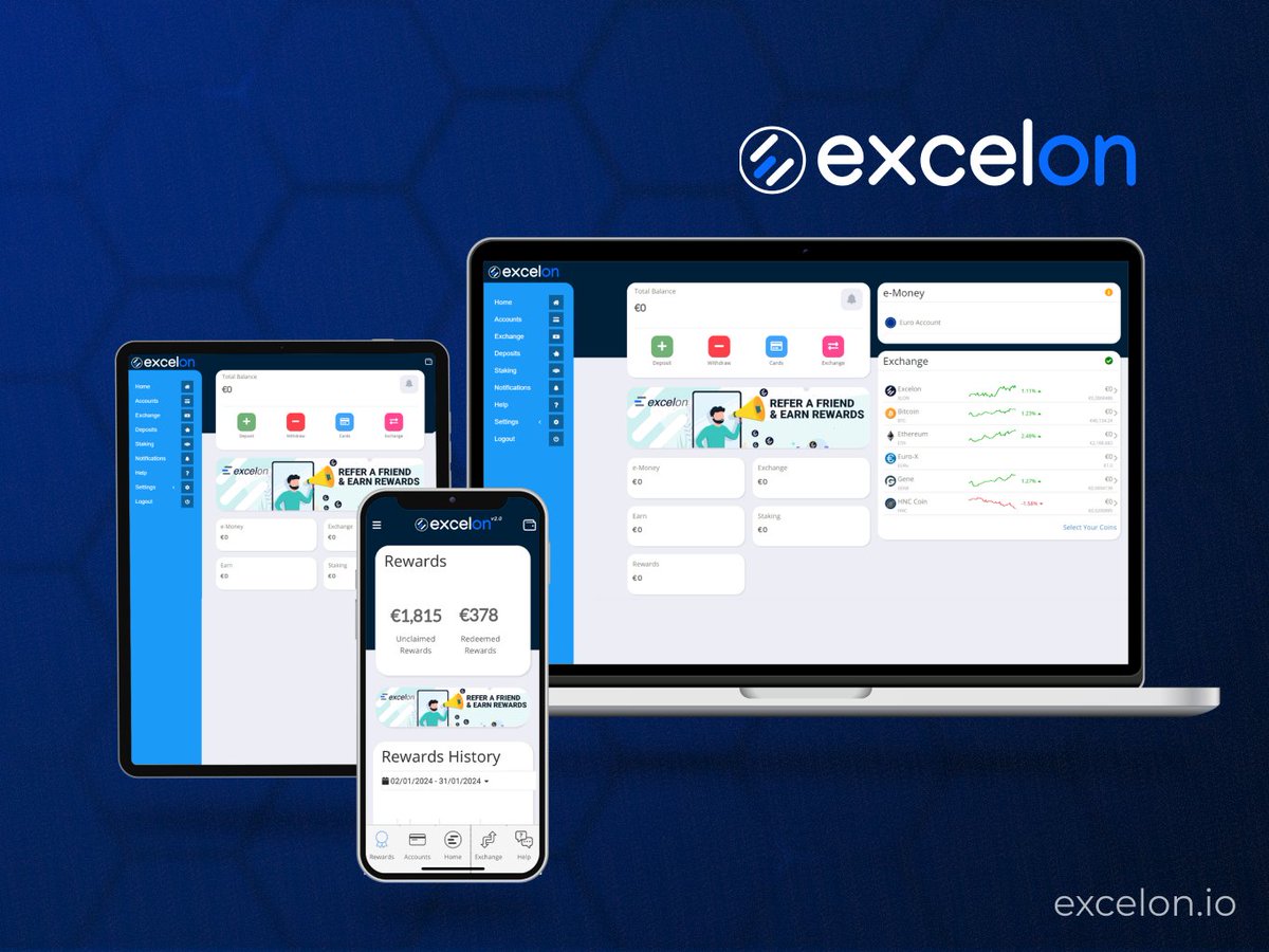 Excelonapp's tweet image. Excelon is setting a new standard in finance by integrating crypto with traditional banking.