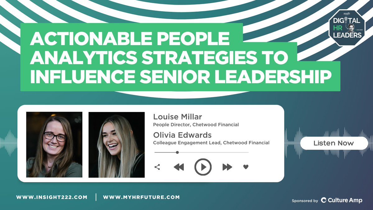 How to influence senior leaders in a scale-up with people analytics myhrfuture.com/digital-hr-lea… Learn about the #PeopleAnalytics journey at @ChetwoodFL and it's positive impact on #HR #Culture #EmployeeExperience via @CultureAmp and @myHRfuture