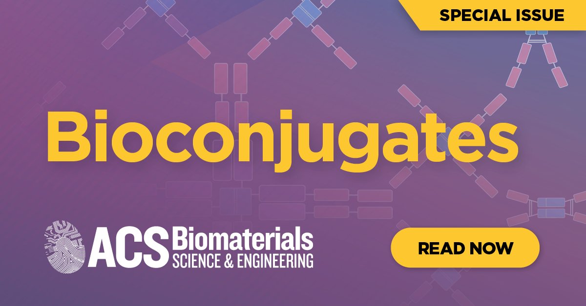 This recent Special Issue integrates research from pharmacy, engineering, chemistry, biology, and medical science laboratories together, working on advancing bioconjugates. Read Now 👉 go.acs.org/8CM