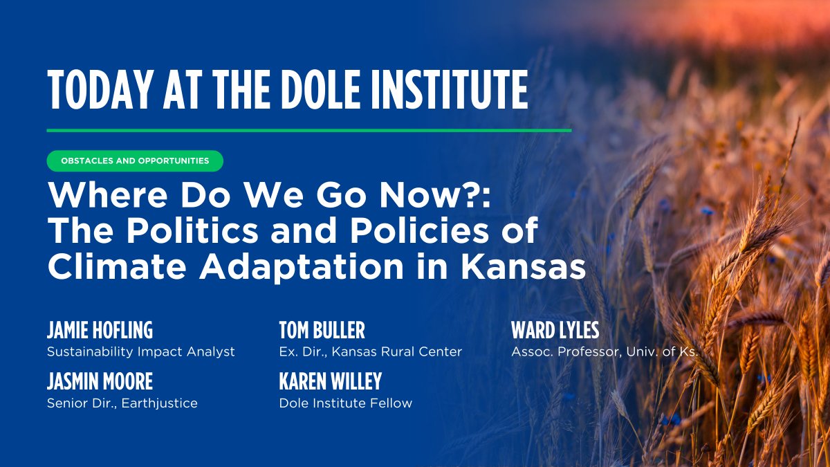 DoleInstitute's tweet image. We’re excited to welcome our guests for today’s program, “Where Do We Go Now?” Watch the program live on our YouTube channel tonight starting at 4 p.m. CST!
 
#DiscussionGroups #DoleInstitute #exploreKU