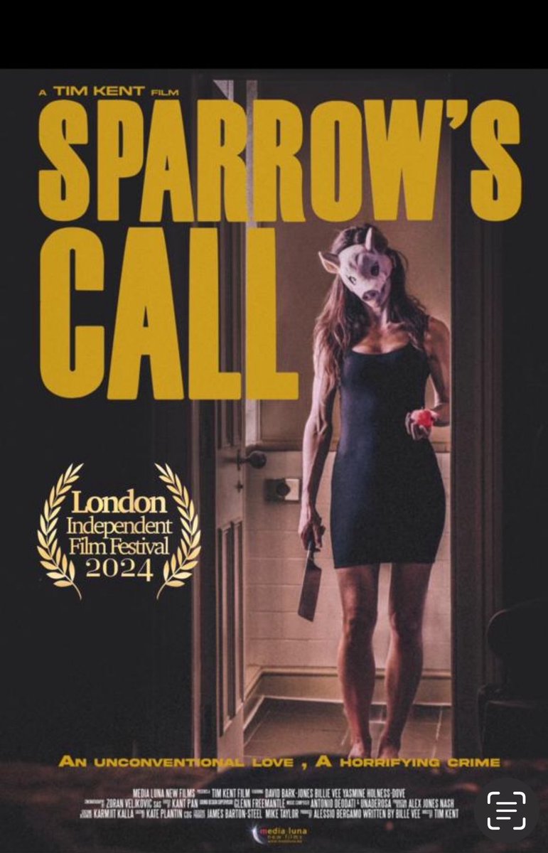 Great news for the cast and crew of Sparrow’s Call . Official selection in competition at the London Independent Film Awards. 21st April. Tickets available on web site .🎬🎥