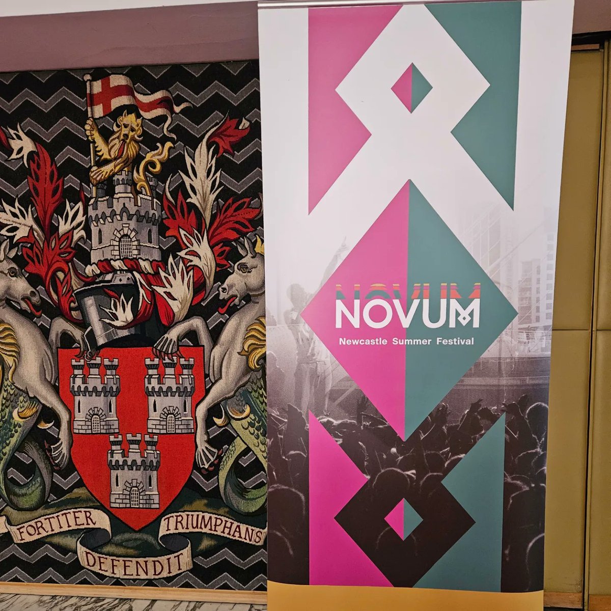 AnimoPR's tweet photo. Kicking off the 2024 @NovumNewcastle Festival in style this morning in the incredible Civic Centre 

#NOVUM #NOVUMfestival #Newcastle https://t.co/a2fN89zfJW