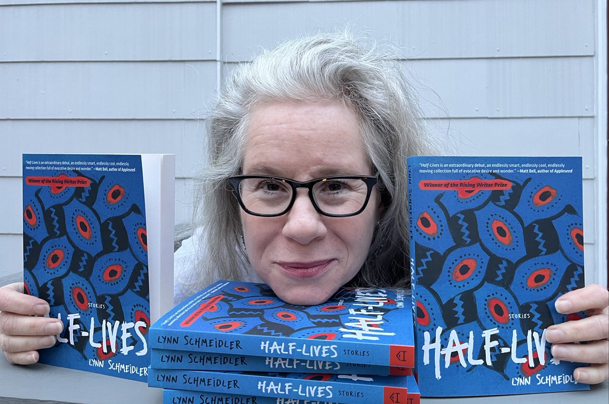 Happy official #publicationday to Lynn Schmeidler whose #debutstorycollection, HALF-LIVES, releases today. HALF-LIVES won our 2023 Rising Writer Prize in Fiction. AHP is elated to celebrate Lynn's work and to bring it to you. Congrats Lynn! #pubday autumnhouse.org/books/half-liv…