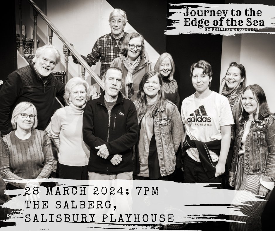 Studio Theatre Salisbury (@studio_theatre1) on Twitter photo THIS THURSDAY 28th - JOURNEY TO THE EDGE OF THE SEA 🌊
A script-in-hand performance of a new play by <a href="/PipCrundwell/">Philippa Crundwell</a>, generously directed by @barnontherun 🎭
📍The Salberg, Salisbury Playhouse
📆Thursday 28th March, 7pm
🎟️BOOK A FREE TICKET: ticketsource.co.uk/journey-to-the… THIS THURSDAY 28th - JOURNEY TO THE EDGE OF THE SEA 🌊
A script-in-hand performance of a new play by <a href="/PipCrundwell/">Philippa Crundwell</a>, generously directed by @barnontherun 🎭
📍The Salberg, Salisbury Playhouse
📆Thursday 28th March, 7pm
🎟️BOOK A FREE TICKET: ticketsource.co.uk/journey-to-the…