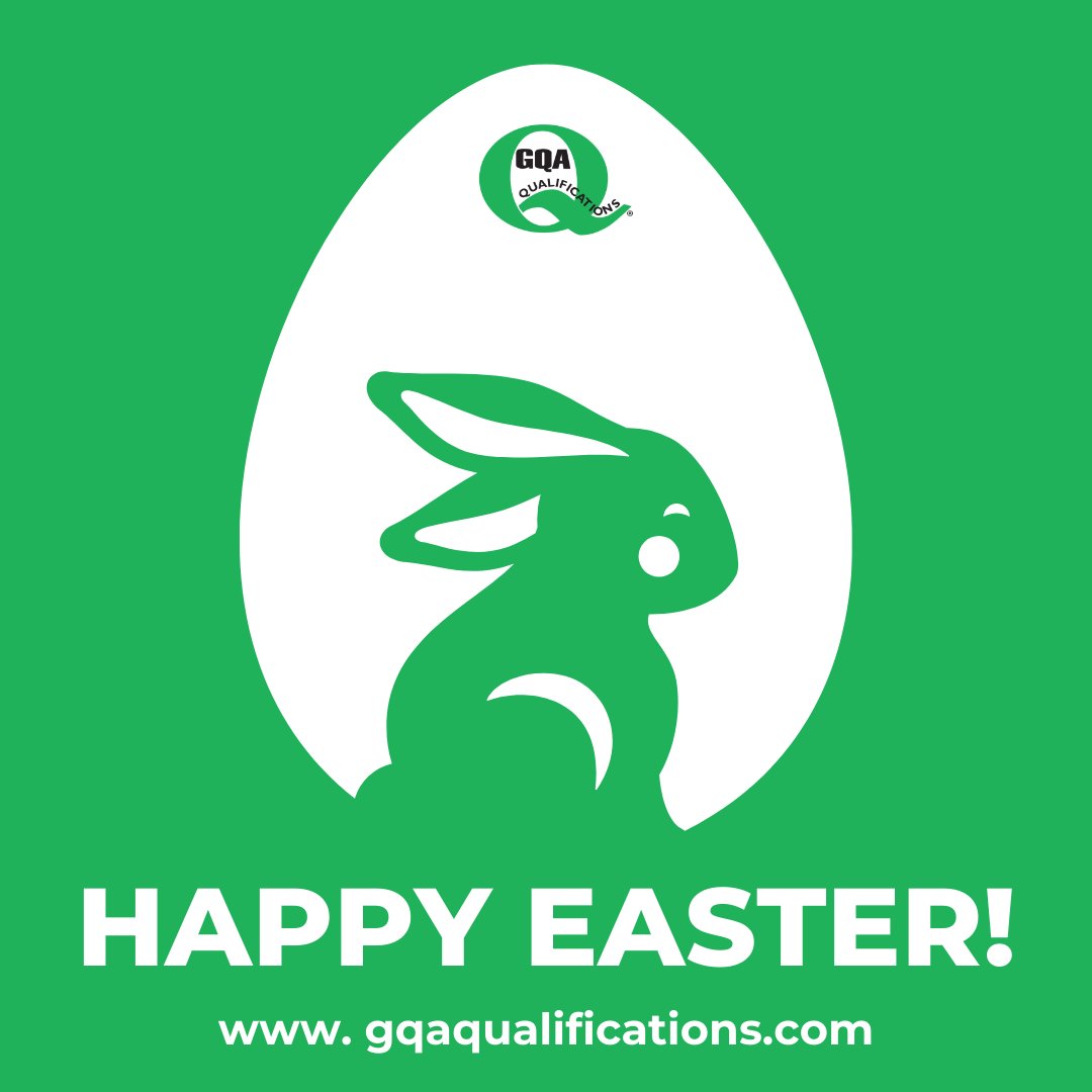 🐰 Happy Easter Everyone 🐰 From the whole GQA Team, we hope you have a wonderful day with your friends and family! #GQAQualifications #BigGreenQ #Training #Easter #EasterWeekend #HappyEaster #EasterBunny
