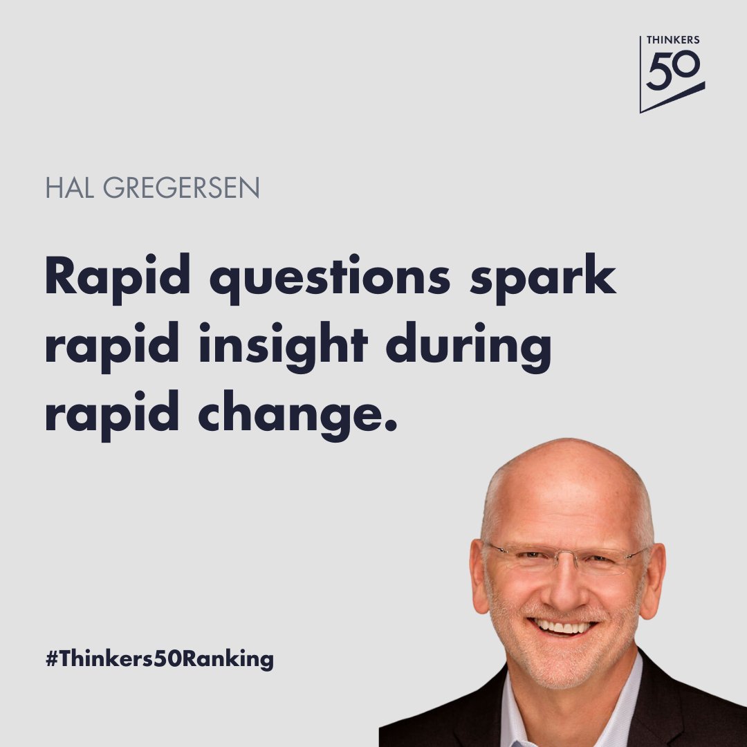 Thinkers50 (@thinkers50) on Twitter photo Looking for a way to navigate through a challenging issue whether it's at work or home?
Try engaging in a "Question Burst!" by <a href="/MIT/">Massachusetts Institute of Technology (MIT)</a> professor, #Thinkers50 Ranked <a href="/HalGregersen/">Hal Gregersen</a> -- check it out: youtube.com/watch?v=ATFxGS… Looking for a way to navigate through a challenging issue whether it's at work or home?
Try engaging in a "Question Burst!" by <a href="/MIT/">Massachusetts Institute of Technology (MIT)</a> professor, #Thinkers50 Ranked <a href="/HalGregersen/">Hal Gregersen</a> -- check it out: youtube.com/watch?v=ATFxGS…