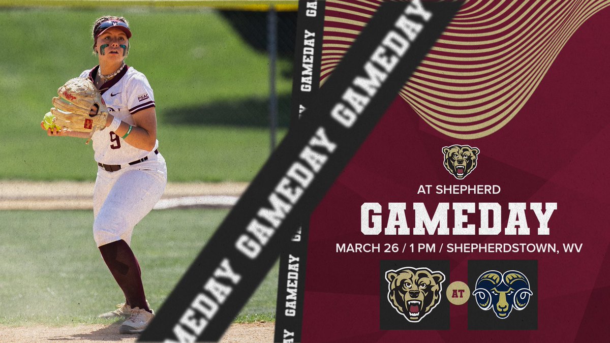 GAMEDAY | @KUBearsSoftball is back at it in PSAC East play today with two games at Shepherd! #HereYouRoar 📊| bit.ly/4a6nCe5 📺| bit.ly/46k3vXv