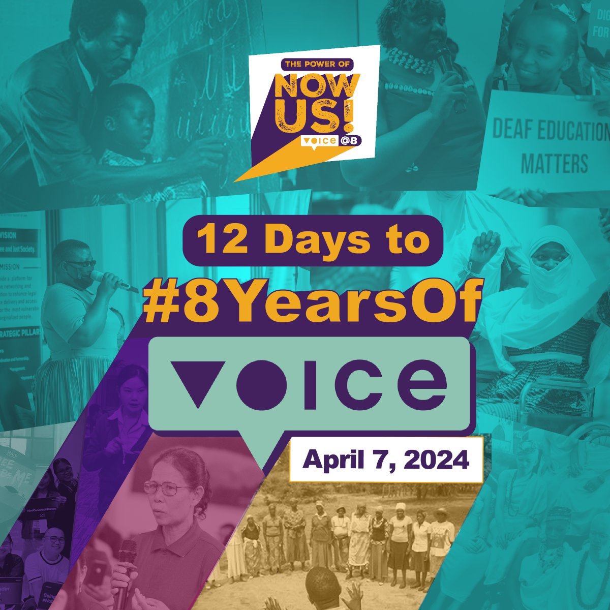 The Countdown continues!! We are reflecting on key milestones achieved with the grantees & rightsholders. Stay tuned for a week of highlights! #8YearsOfVoice #NowUs