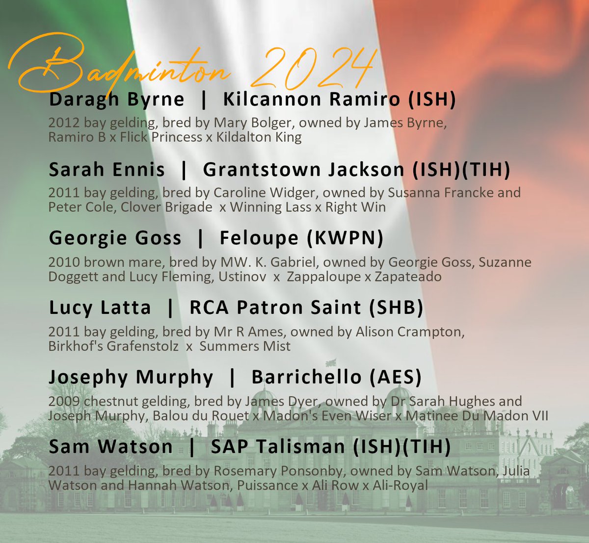 🇮🇪 Badminton 2024 - the Irish contingent 🇮🇪
