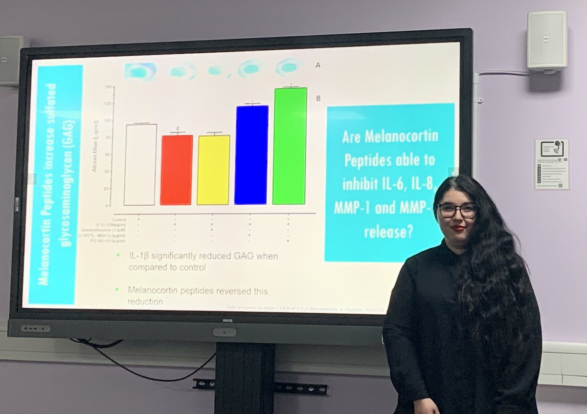 Great group meeting today of the #Pathobiology and #Extracellularvesicles Research Group - thanks to ⁦Dr @Vedzy⁩ for a fantastic overview of your research on #melanocortin in #osteoarthritis ⁦@WeAreWmin⁩ ⁦@LifeSciWestmin⁩ ⁦@SLSPhD_UoW⁩ 🔬👩🏻‍🔬#womeninSTEM