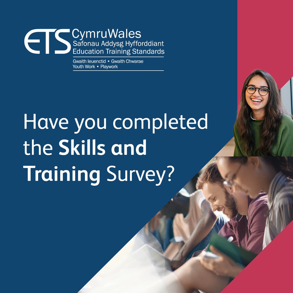 ETSWales's tweet image. Have you completed the Skills and Training Survey? 

We recognise the need to better understand the skills held by Youth Work Practitioners and where there is a need for further work to help the work force develop. 

🧵 1/3