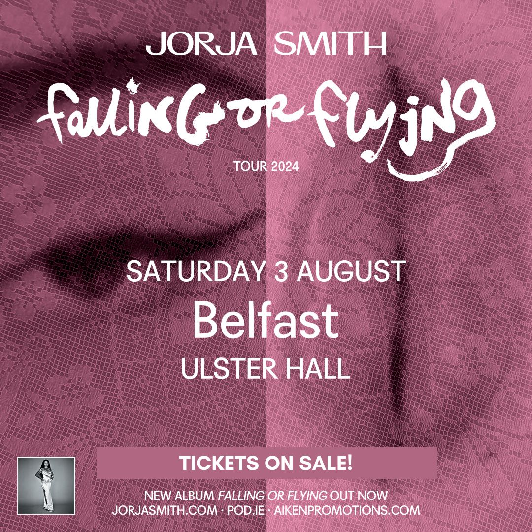 Tickets for Jorja's Belfast, UK show are now on sale! ✨ 🔗 shorturl.at/jlAMO