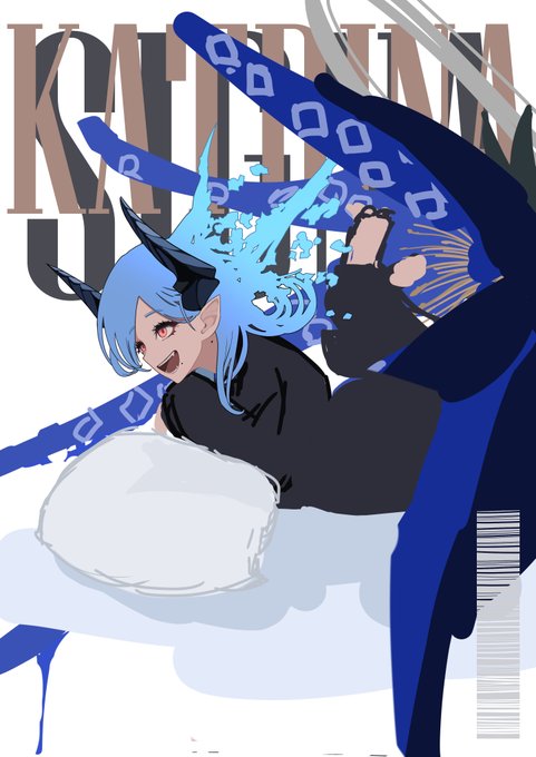 「blue hair dragon girl」 illustration images(Latest)