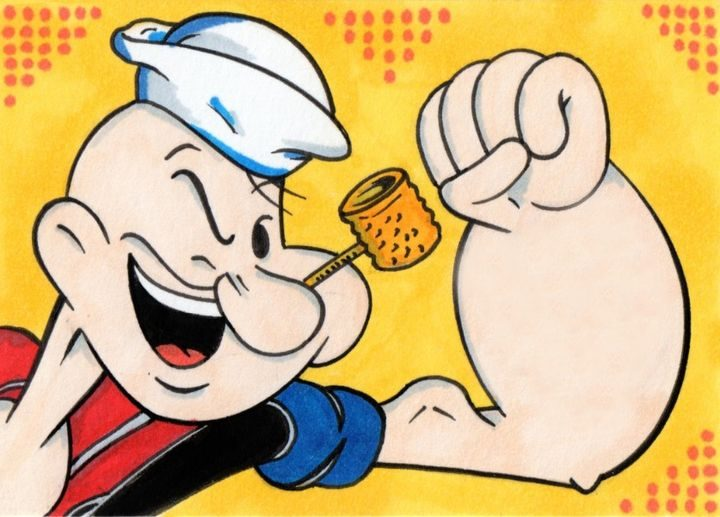 Happy National Spinach Day !!
#NationalSpinachDay #spinach #popeye #sketchcard