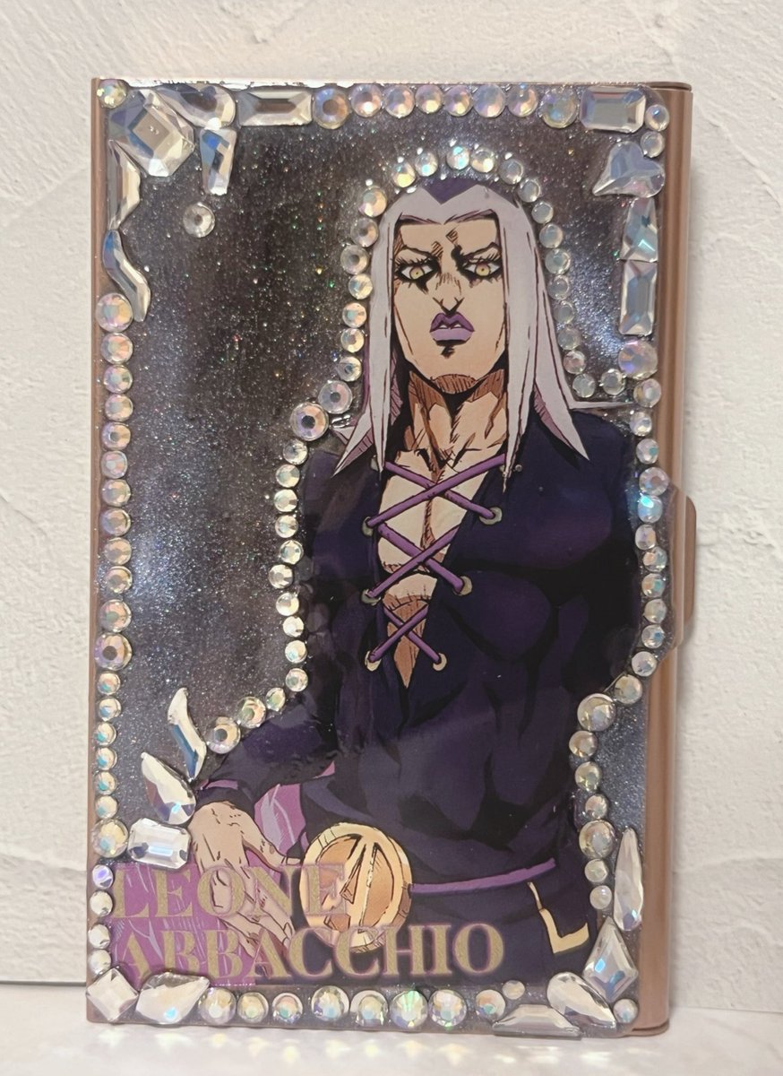 Buon compleanno!アバッキオ
一日遅れてしまったけれど
moni.さん(<a href="/moni_moni_7_7/">moni.</a> )作カードケースです
キラキラでお祝いに合ってる