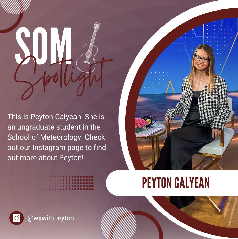 This week’s SoM Spotlight: Peyton Galyean! Check out our Instagram to find out more about Peyton!