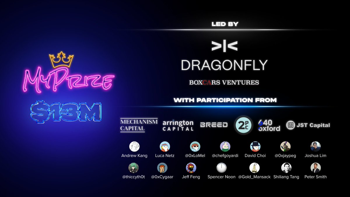 Introducing MyPrize: The first crypto powered online casino with immersive social integration, backed by leading venture firms &amp; top degens. 🎰

Picture the thrill of gambling with your friends &amp; favorite streamers, at the same time…anytime, anywhere.

XP points system is live⬇️