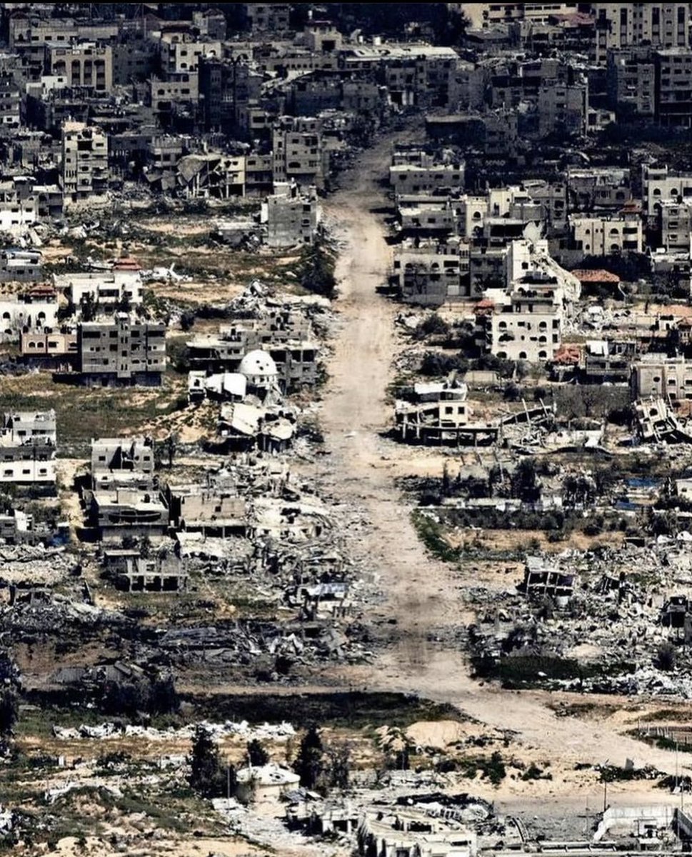 Aerial photos of the Gaza Strip show the extent of the destruction.