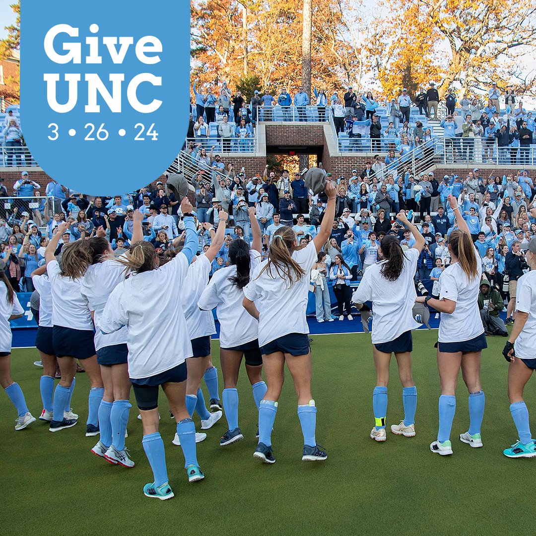 Today is #GiveUNC! 🎉 Our Tar Heel teams help make Carolina the special place it is 🩵 Give before midnight to invest in the Tar Heels of today and tomorrow: unc.live/3PFfglI