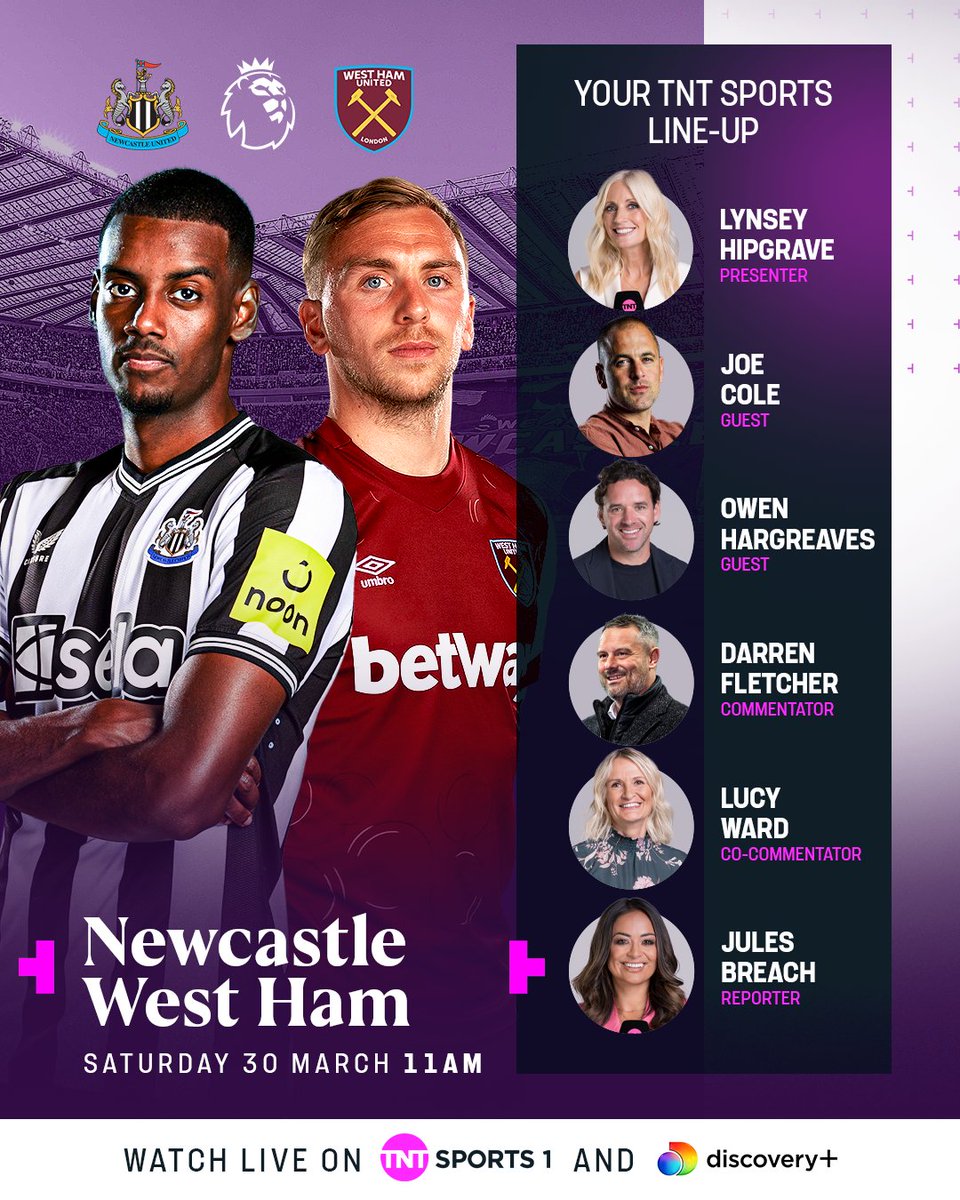 The end-of-season run-in begins now! 👊 Join us from 11am on Saturday as Newcastle welcome West Ham to St. James' Park 🏟️ 📺 @tntsports & @discoveryplusUK