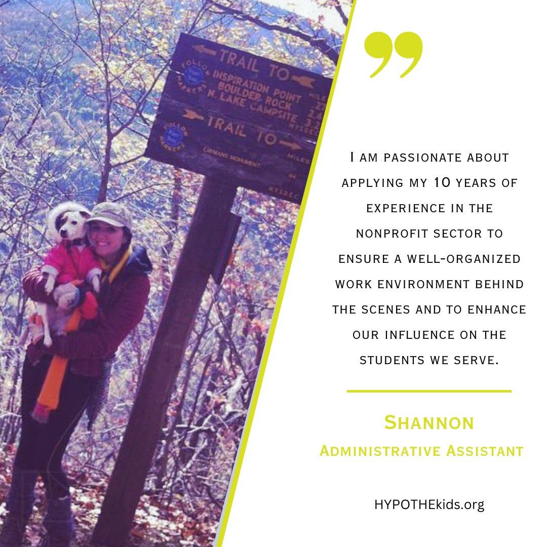 Meet Shannon Mahony, #Hk Administrative Assistant who started her journey with #HYPOTHEkids in October 2023. She has been enjoying her time with the #HkTeam so far and is honored to be a part of supporting the HYPOTHEkids mission, as well as join such a wonderful team! #BehindHk
