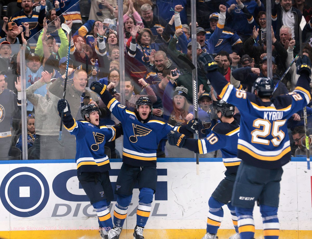 Photos: Blues lose 2-1 to Golden Knights in overtime stltoday.com/sports/profess…