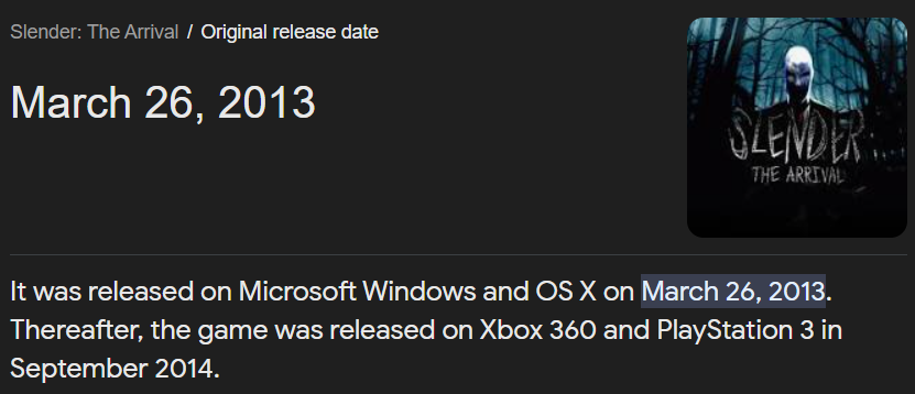 TMoobel_HY's tweet image. Happy 11th anniversary to this beautiful game! @PlaySlenderTA #SlenderTA