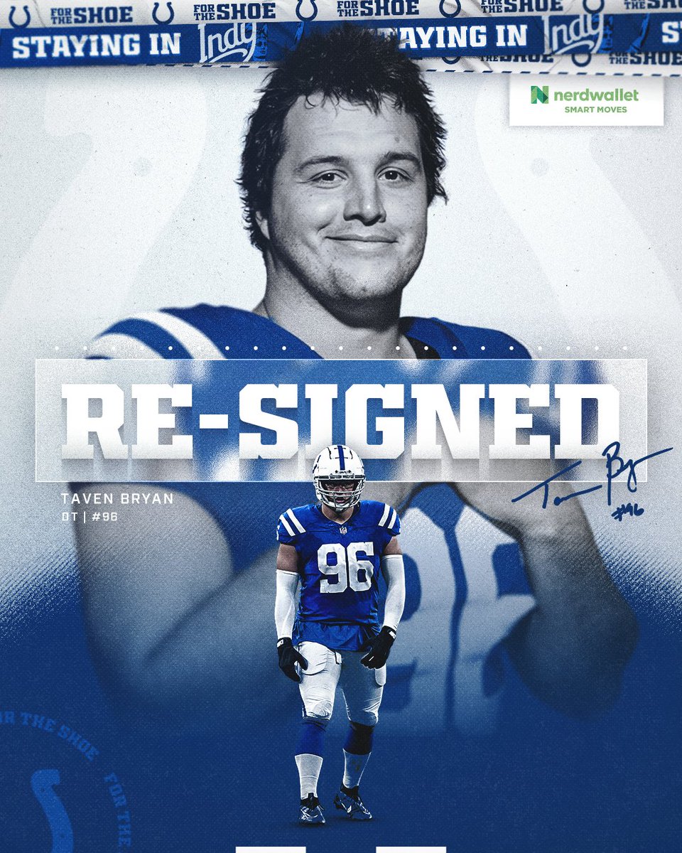 We have re-signed DT Taven Bryan.
