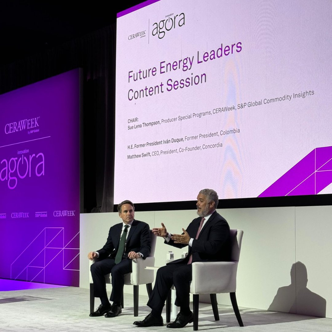 How can new global leadership transform the future of energy and environmental protection? Last week, @MatthewASwift , our Co-Founder, President & CEO, alongside former Colombian President @IvanDuque, addressed this pressing question at @CERAWeek, emphasizing the urgent need for…