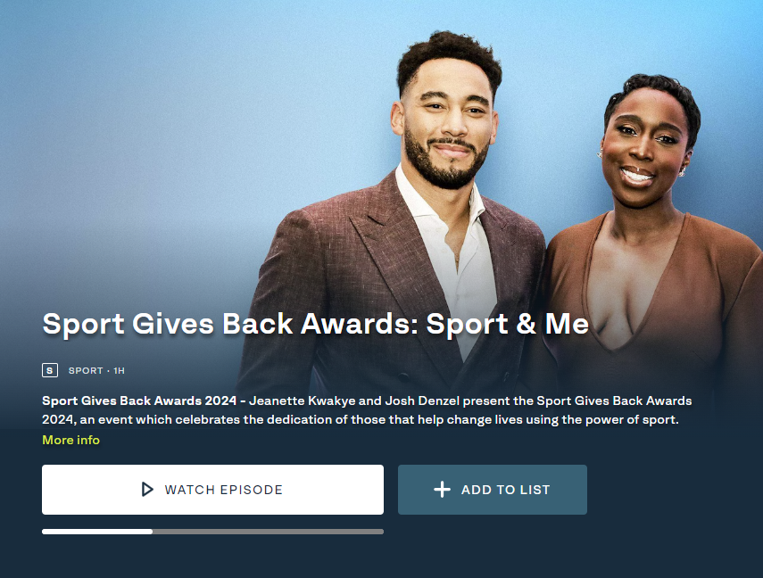 We were proud to be the venue for this year's @SportGivesBack Awards 2024 which celebrate those amazing charities, organizations and individuals that help change lives using the power of sport. It was broadcast on Sunday, available to watch on catch-up: itv.com/watch/sport-gi…