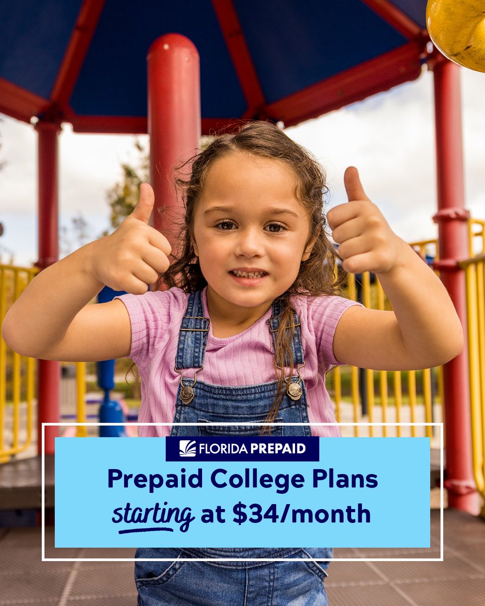 35 years of @FloridaPrepaid and counting 🎉! Did you know Prepaid Plan prices are now the lowest they've been in a decade? You can start saving for your child’s future today – explore plans starting at just $34/month at bit.ly/429dWMX Don’t wait! Start today!