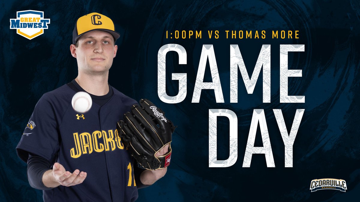 GAME DAY! @CUJacketsBase hosts the Thomas More Univ. Saints at Yellow Jacket Field! ⏰ 1:00 PM | ⚾️ @GreatMidwestAC doubleheader 📊 LIVE STATS: bit.ly/JacketsBB 📺 LIVE VIDEO: bit.ly/CUJacketsLive 📰 Game Program: bit.ly/3voyl4F 🙏 #ForHim ⚾️ #BackTheJackets