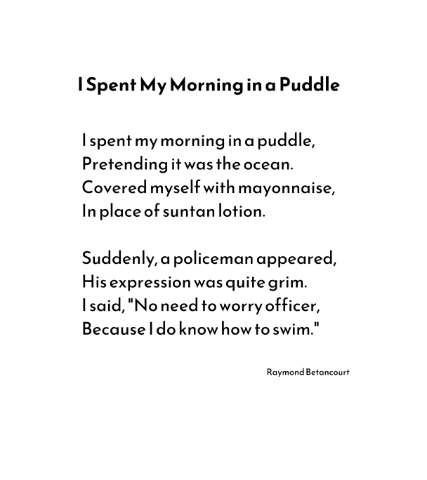 A puddle poem for #TuesdayTitlePrompt @CarlBurKids #poetryforchildren #poems