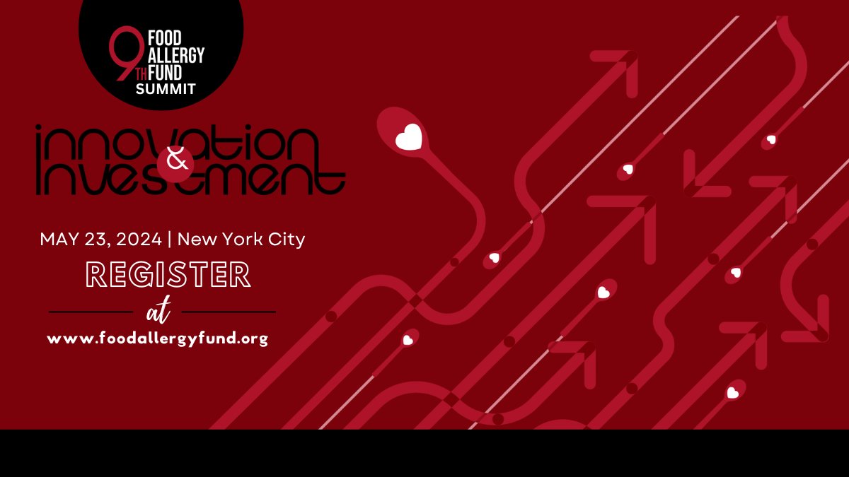 Join us on May 23rd in NYC for the marquee annual @foodallergyfund Summit! For registration and details, visit foodallergyfund.org.