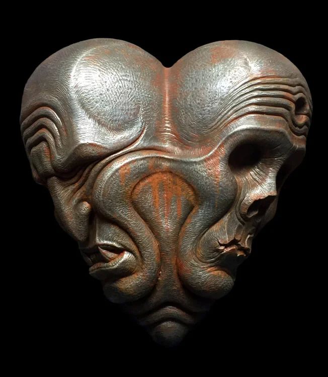 BeautifulBzarre's tweet photo. This unique sculpture by @chetzar is available via @coprogallery!
'Conjoined Hearts' 20"x18 is hand sculpted and painted by Chet Zar, made from urethane resin, urethane foam, and acrylic paint.
Contact the gallery for more details.
#beautifulbizarre #chetzar #coprogallery https://t.co/APsBQwKZyC