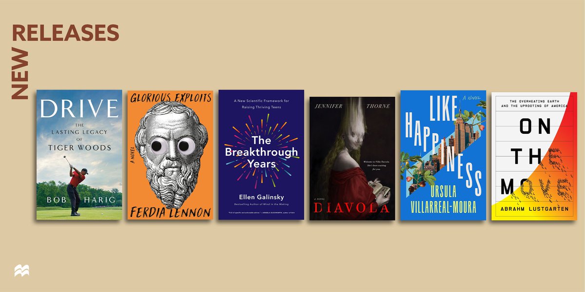 New reads for every book lover! Happy #PubDay to @BobHarig, Ferdia Lennon, @ellengalinsky, Jennifer Thorne, Ursula Villarreal-Moura, and @AbrahmL 📚 View them all at us.macmillan.com