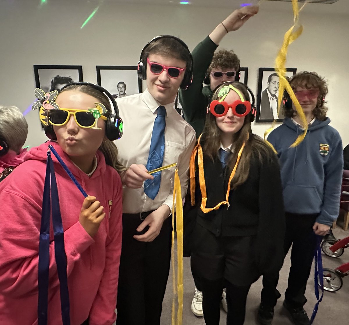 Our wonderful Captaincy Team and Student Council volunteering at our local Care Home #silentdisco #succeedingtogether