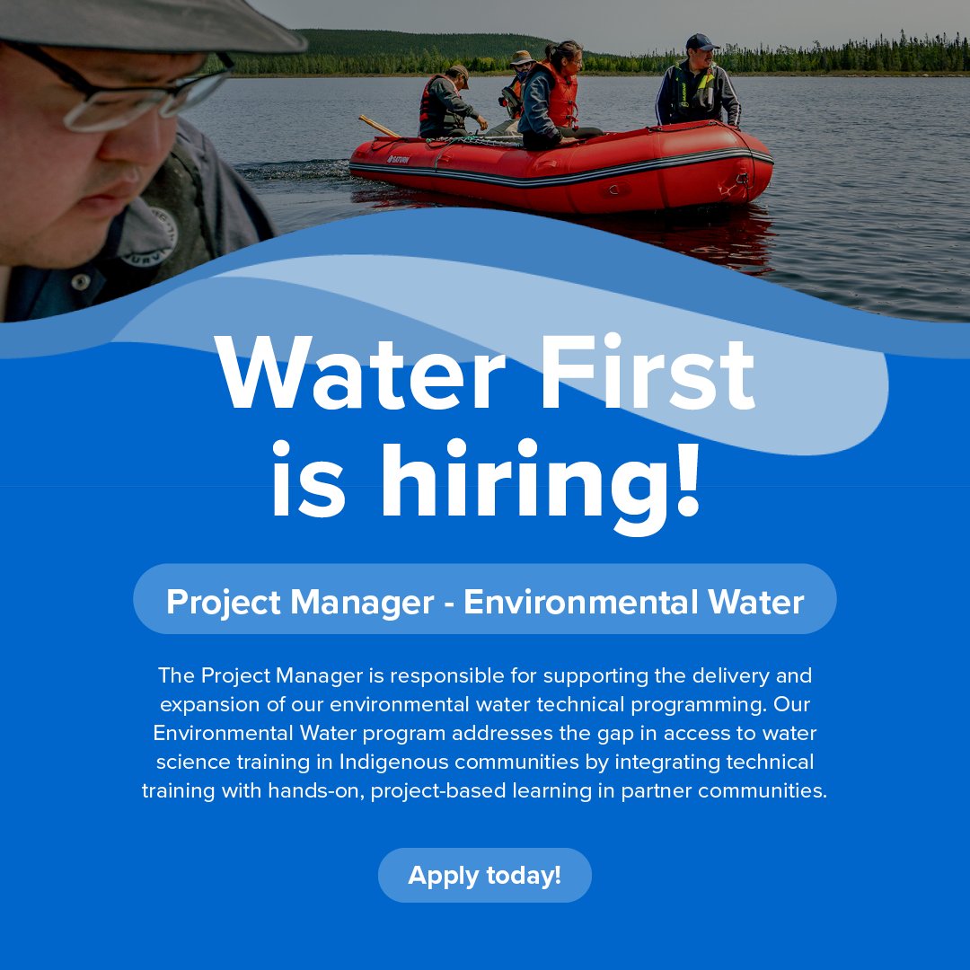 Join our team at Water First as a Project Manager for our Environmental Water Program!

 If you're a self-starter with technical water science expertise and a commitment to making a difference, we want to hear from you! Apply now!

waterfirst.bamboohr.com/careers/54?sou…
 
 #Hiring #Careers