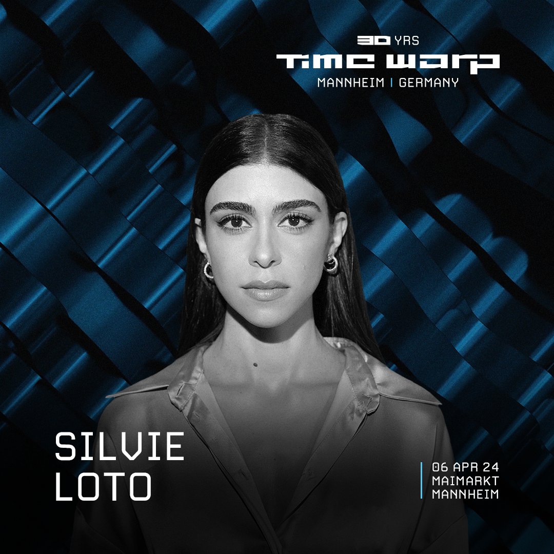 On April 6th in Mannheim, deepness, content, and beauty will converge when @silvieloto takes to the Time Warp stage for the first time. _ Tickets: l8r.it/mAlm #TimeWarp #Mannheim