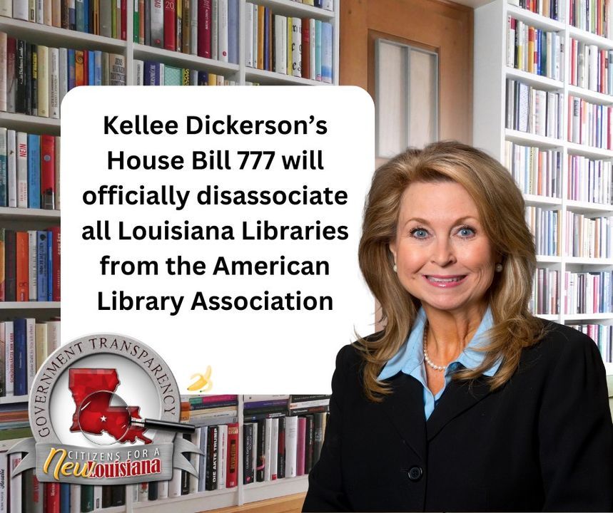 👀 The most anticipated bill of the year? State Representative Kellee Hennessy Dickerson's HB777 (what a number!) would follow the State Library's example and disassociate ALL of Louisiana's Public Libraries from the American Library Association. 🍌