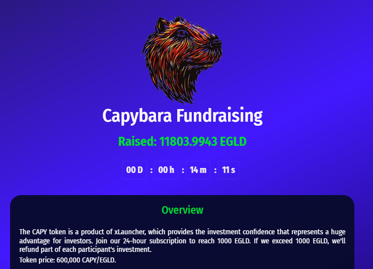 CapybaraMvx's tweet photo. We are silent because we are looking at this proudly...

WTF?! Close to 12k $EGLD or 750k $!
Spread the word about $CAPY! This is insane in the brain!

@PulsarTransfer send 300000 MEX to 300 reactions
#MultiversX #CAPY https://t.co/5OP9GaUu61