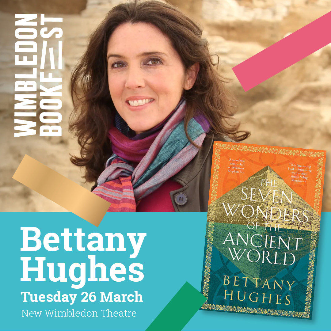 Hello #London ! I just heard they’ve added some extra tickets for tonight so do come along to ⁦@NewWimbTheatre⁩ ⁦@Wimbookfest⁩ if you’d like to escape the rain and hear about the #7Wonders of the #ancient world! X