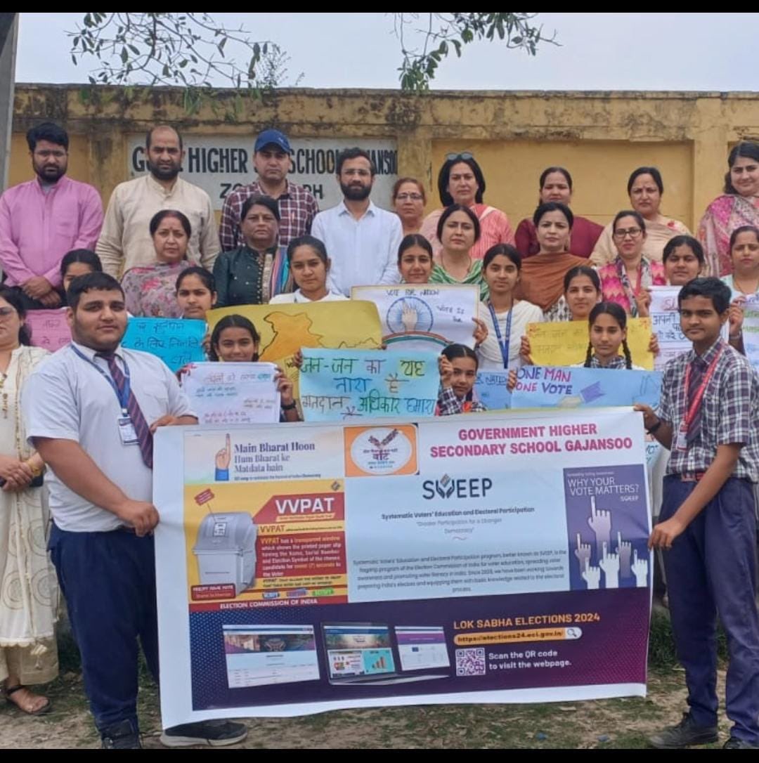 Paintings ,Rangoli Competitions and Rallies were held under SVEEP Campaign in Block Marh .<a href="/dmjammuofficial/">District Magistrate, Jammu</a> <a href="/ECISVEEP/">Election Commission of India</a> <a href="/anoopkumarjk/">Anoop Kumar</a>
