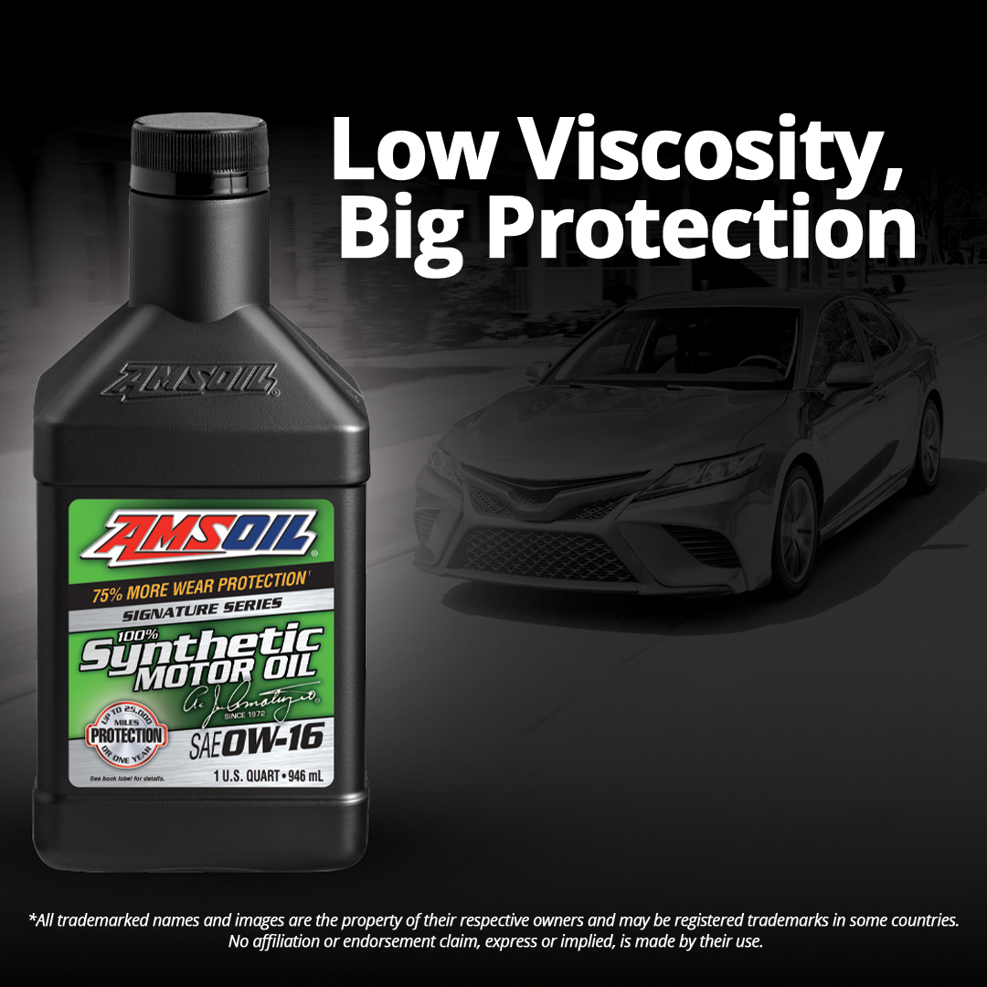 You asked, we delivered! ✨🚘 Introducing AMSOIL Signature Series 0W-16 100% Synthetic Motor Oil. Its primary applications are currently Toyota* and Honda* vehicles. 🛢️ Learn More & Order Here: ams.fan/azs #AMSOIL #0W16
