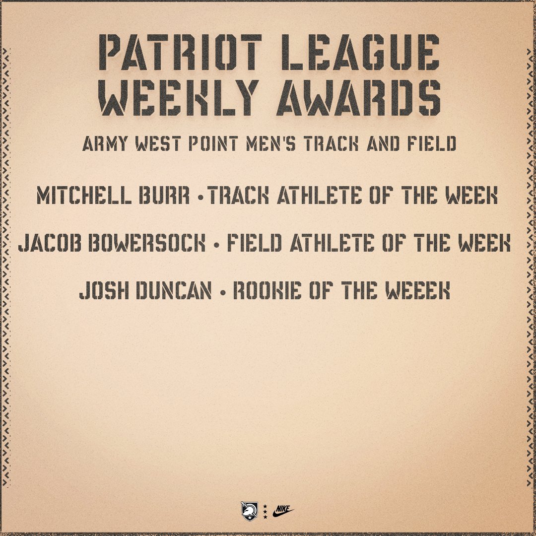 A clean sweep of @PatriotLeague Weekly Awards on the men's side!!!