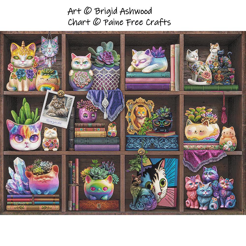 From Brigid Ashwood, these adorable succulents and cats are waiting patiently for you :) 

painefreecrafts.com/product/succul… 

#crossstitching #crossstitchersofinstagram #crossstitcher #fullcoveragecrossstitch #fullcoveragefanatics #xstitchersofinstagram